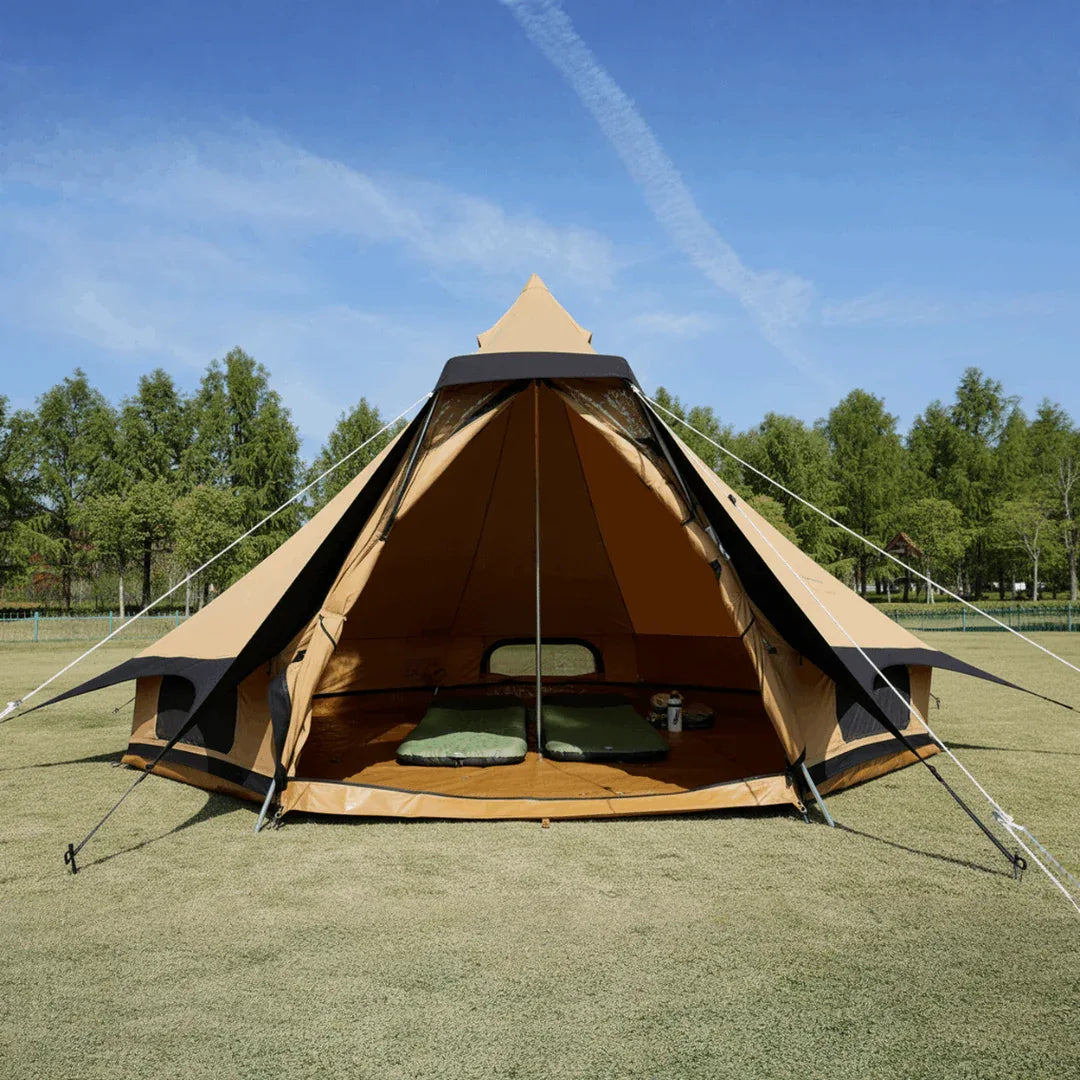 canvas tipi tent Aguja Canvas Glamping Tent – Luxury Outdoor Living Experience – Trend Tents
