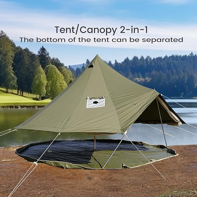 Evergreen Echo Canvas Bell Tent - Trend Tents