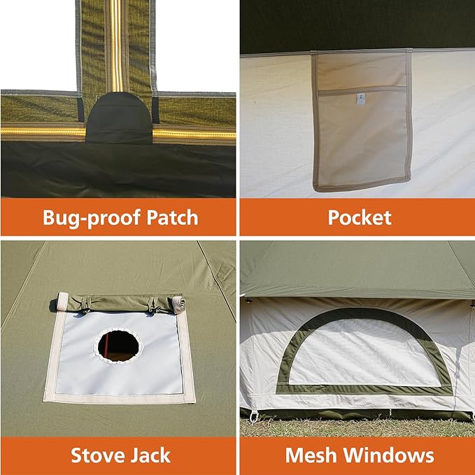 Evergreen Echo Canvas Bell Tent - Trend Tents