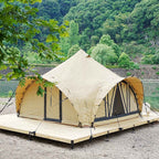 The Asher Luxury Glamping Tent from Trend Tents great alternative to landys glamping tents. Best Glamping Tent for 5+ people.