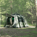 Trend Tents Automatic Pop Up Safari Wall Tent Human Scale