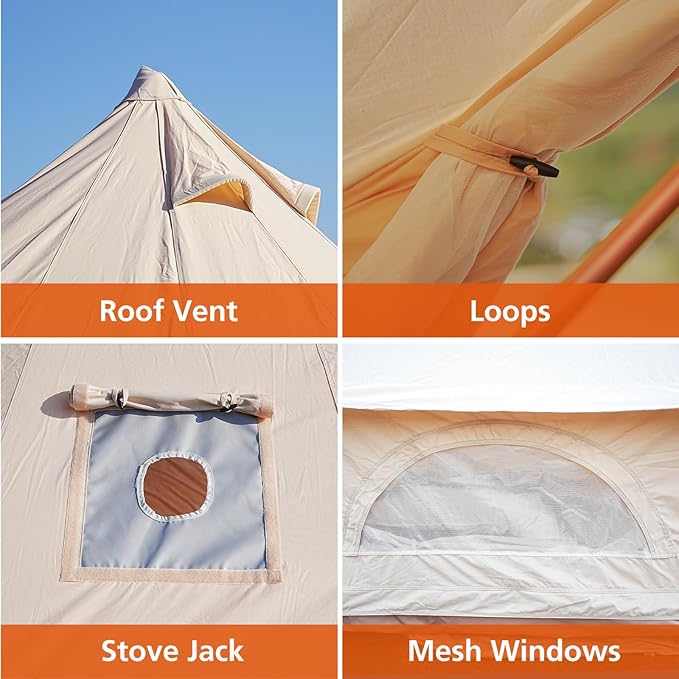 Sahara Canvas Bell Tent - Trend Tents