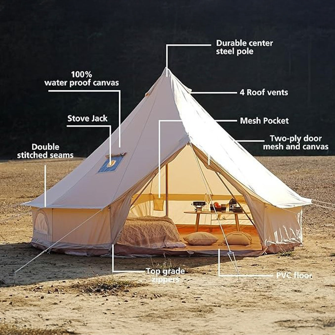 Sahara Canvas Bell Tent - Trend Tents