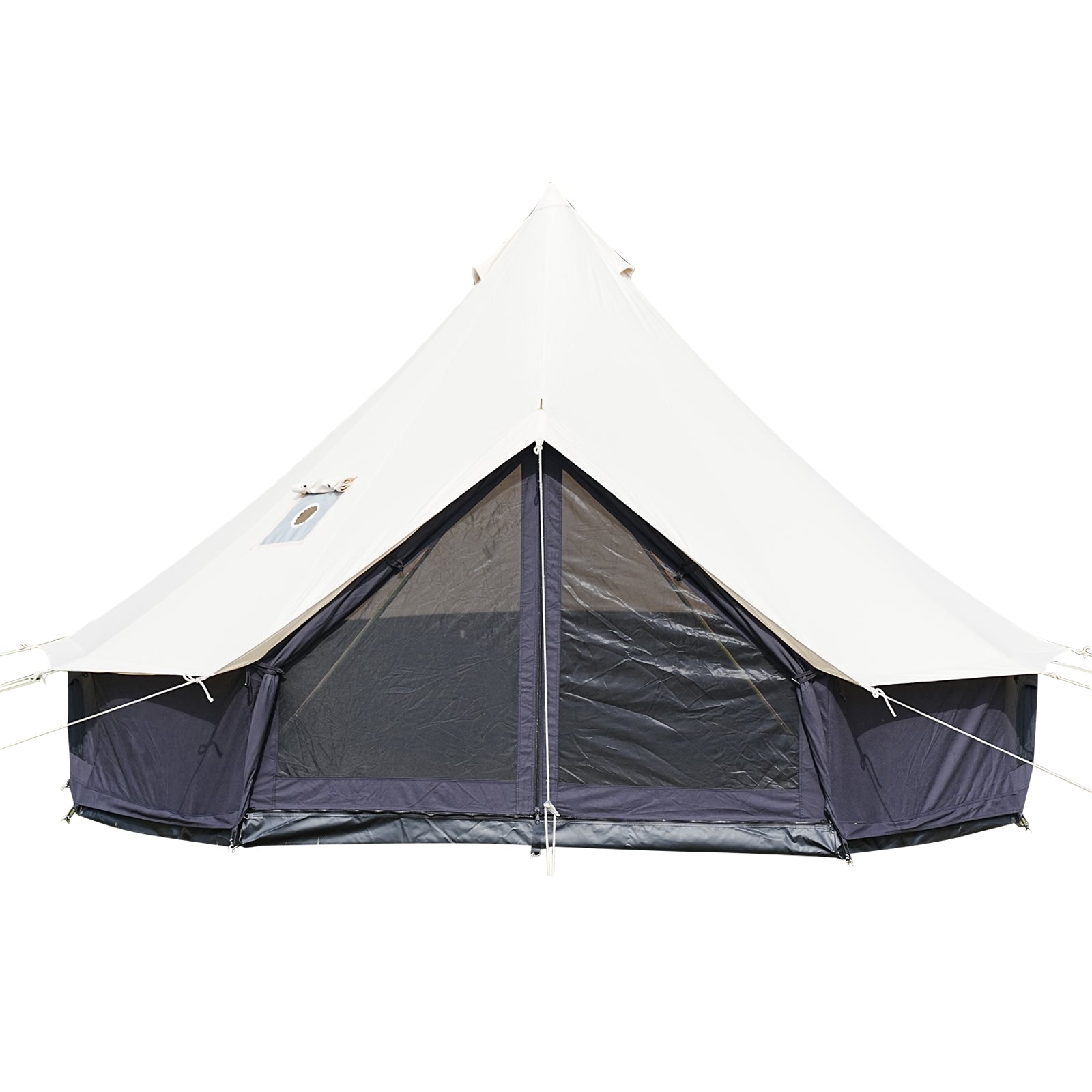 Monochrome Mirage Canvas Bell Tent - Trend Tents