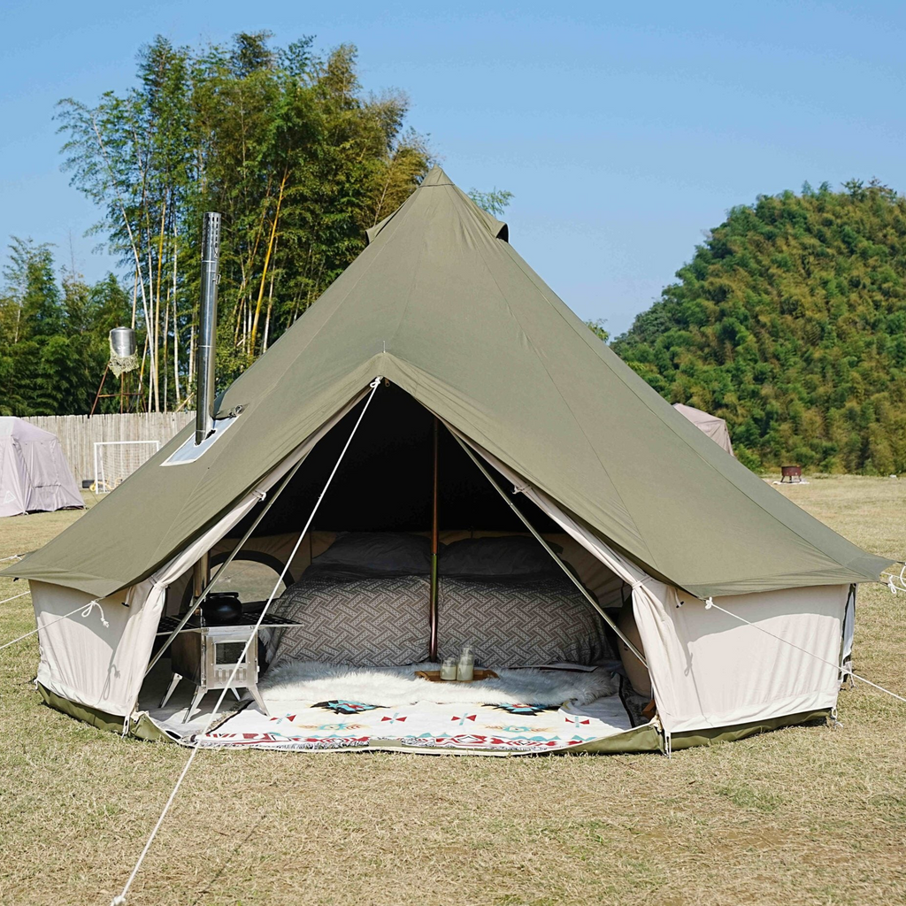 Evergreen Echo Canvas Bell Tent - Trend Tents