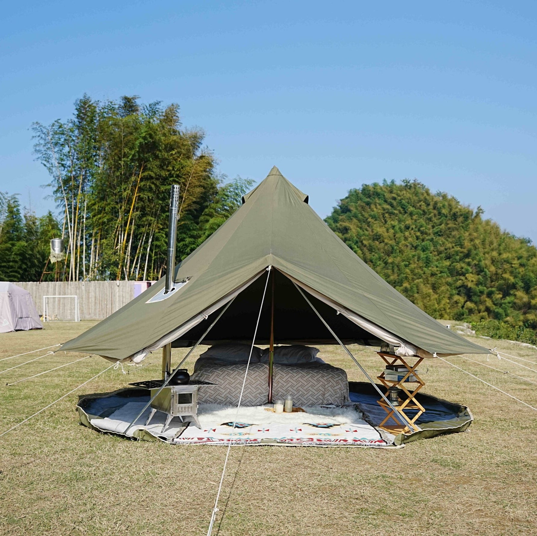 Evergreen Echo Canvas Bell Tent - Trend Tents