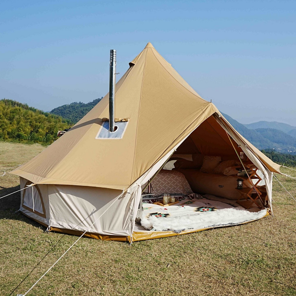 Sierra Glow Canvas Bell Tent - Trend Tents