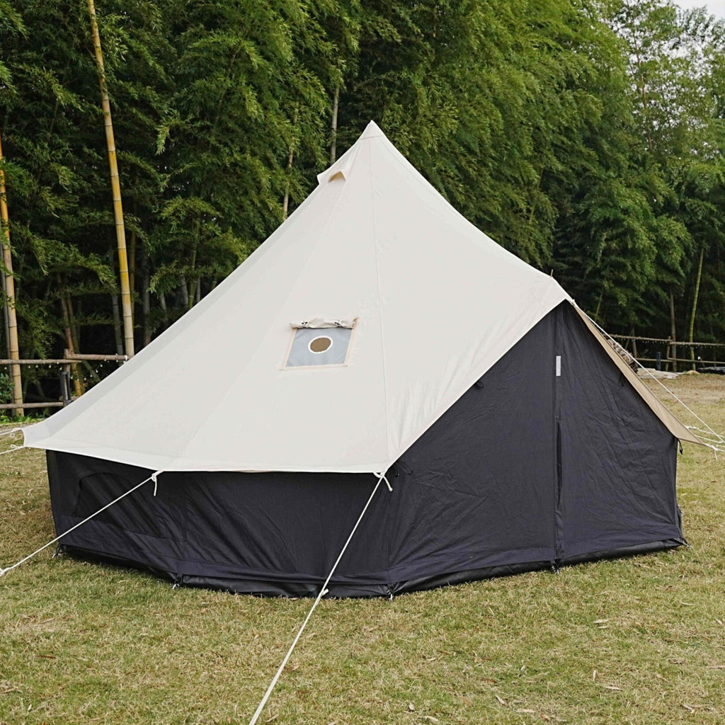 Monochrome Mirage Canvas Bell Tent - Trend Tents