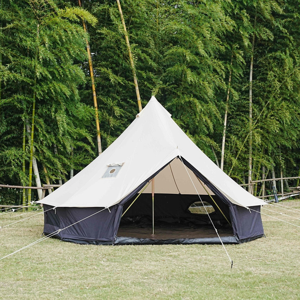 Monochrome Mirage Canvas Bell Tent - Trend Tents