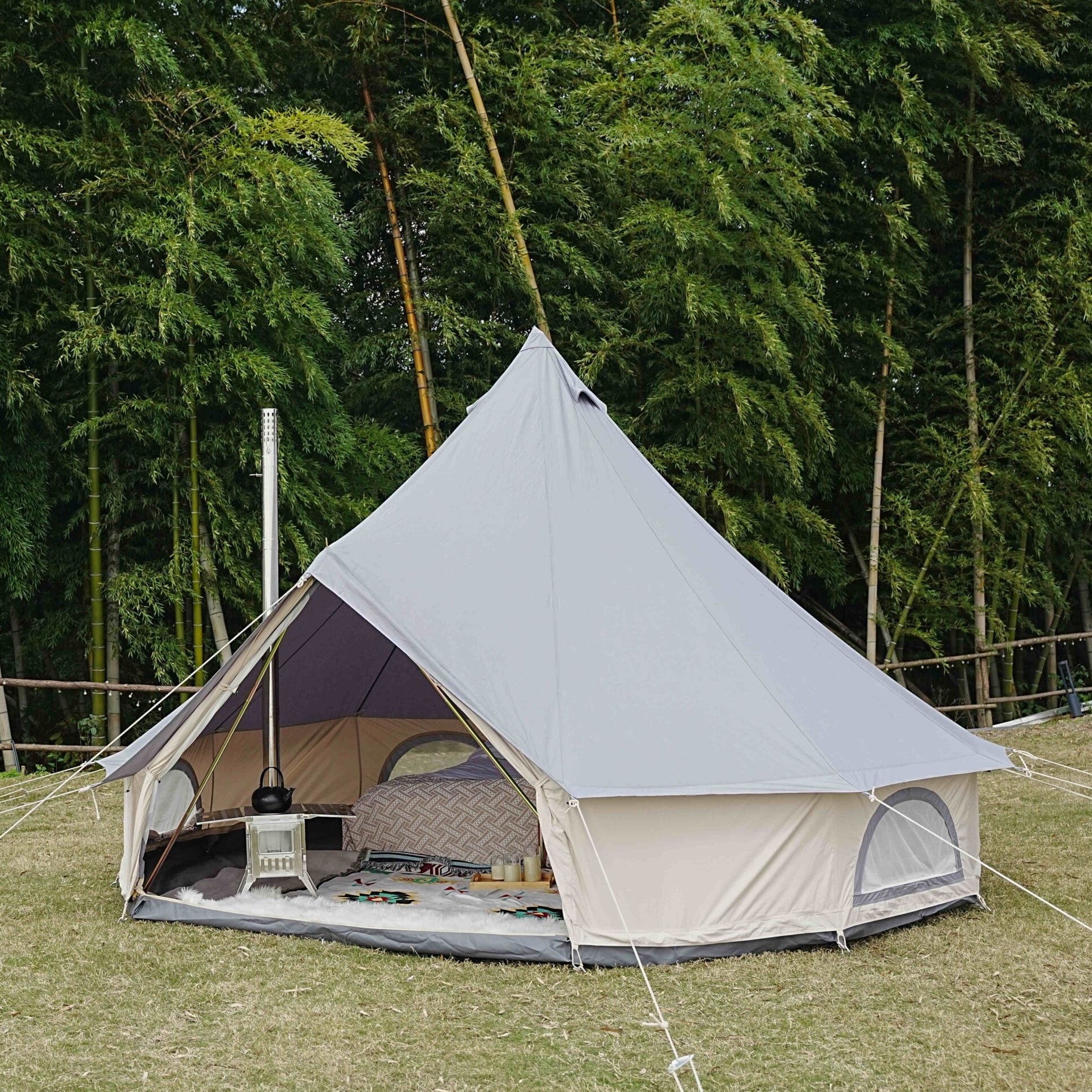 Silverstone Haven Canvas Bell Tent - Trend Tents