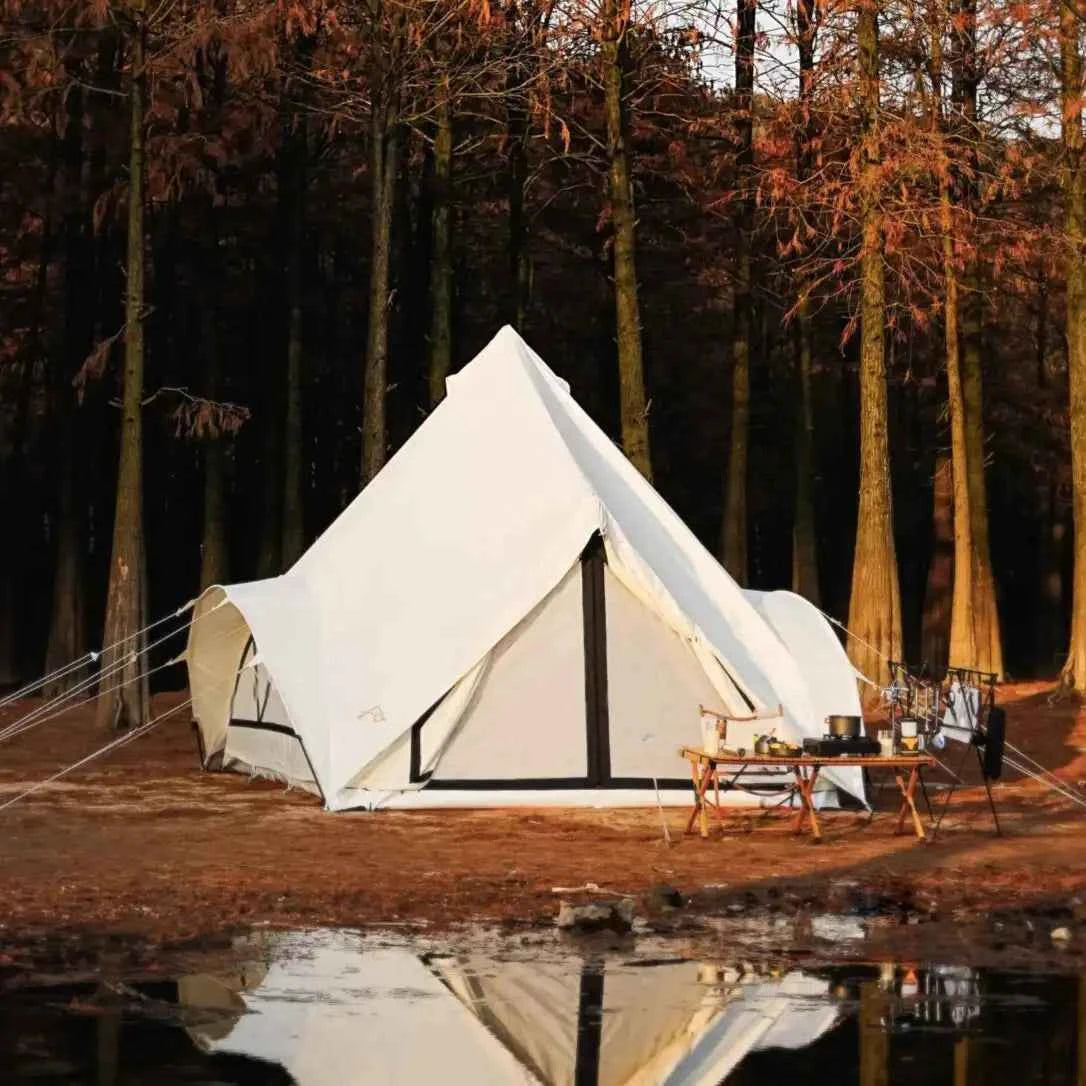 Family camping — Trend Tents canvas tent