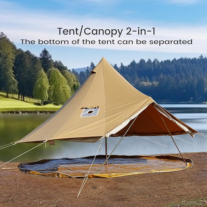 Sierra Glow Canvas Bell Tent - Trend Tents