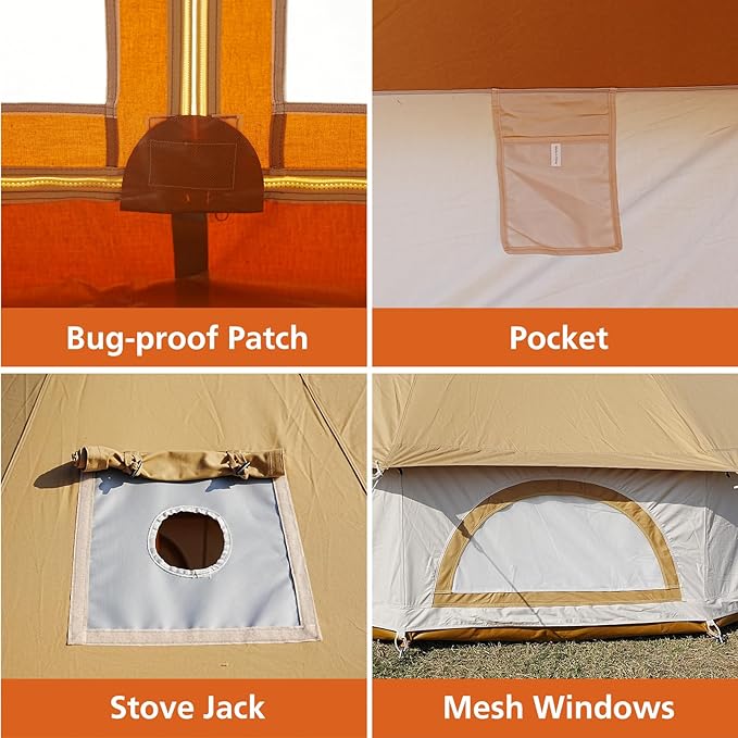 Sierra Glow Canvas Bell Tent - Trend Tents