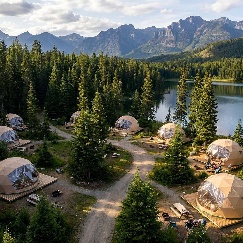 Geodesic dome resort