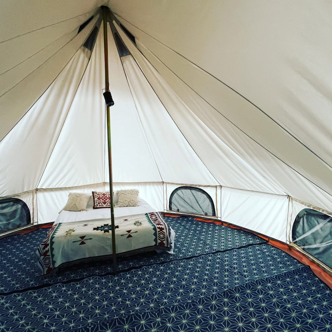Trend Tents Half Moon Bell Tent Floor Mat and best carpet