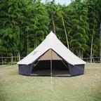 Trend Tents Premium Canvas Monochrome Glamping Bell Tent Entry POV
