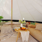 Trend Tents Premium Monochrome Canvas Bell Glamping Tent Inside Lodge