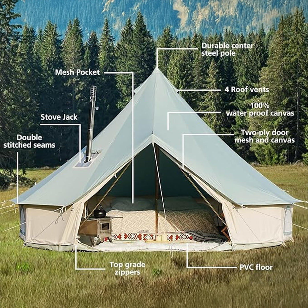 Mossvale Canvas Bell Tent - Trend Tents