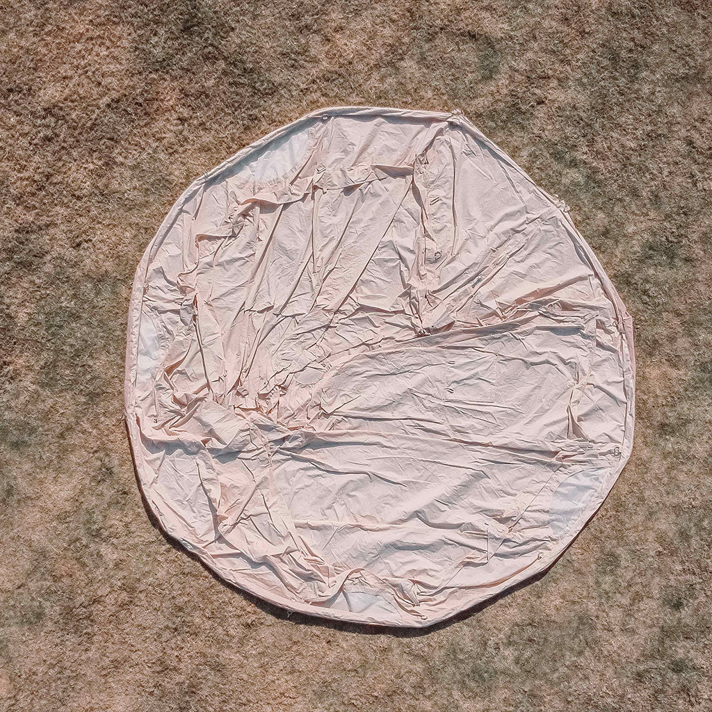 The Sahara Premium Bell Tent Laying Flat Before Set Up