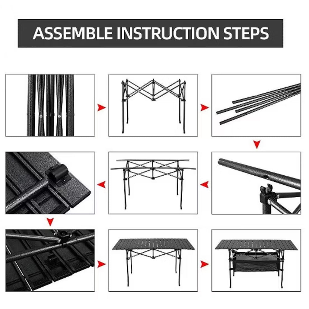 Trend Tents Outdoor Rust Proof Foldable Camping Table