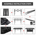 Trend Tents Outdoor Rust Proof Foldable Camping Table