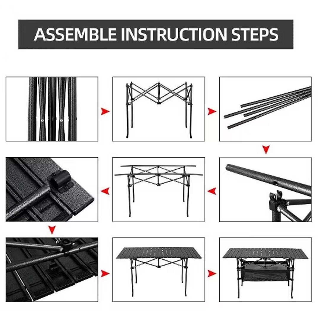 Trend Tents Outdoor Rust Proof Foldable Camping Table