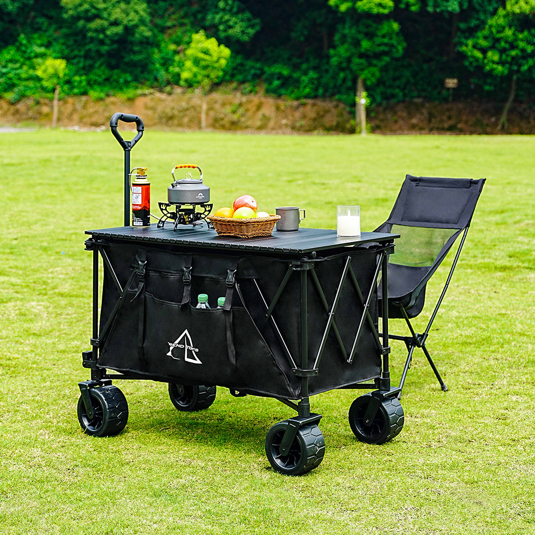 Trend Tents Best Outdoor Rust Proof foldable Roll Up Wagon Table Top 