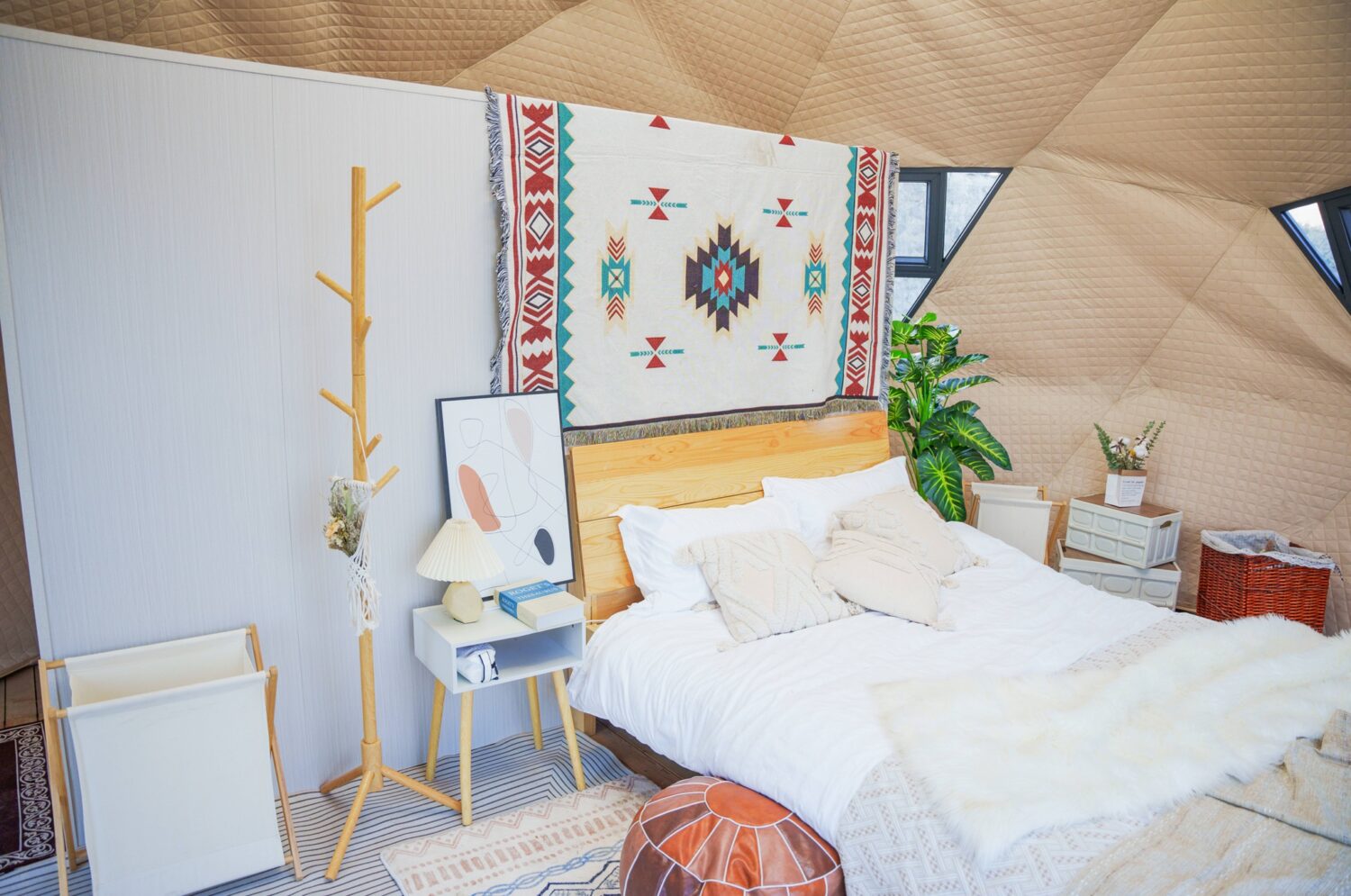 Wooden Geodesic Dome Tent