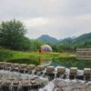 Wooden Geodesic Dome Tent