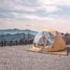 Wooden Geodesic Dome Tent